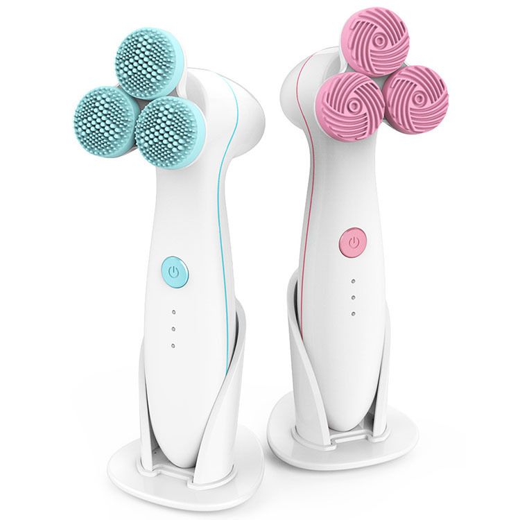 2021 New Arrivals Facial Cleansing Brush Face Scrubber , Sonic Silicone Facial Brush //